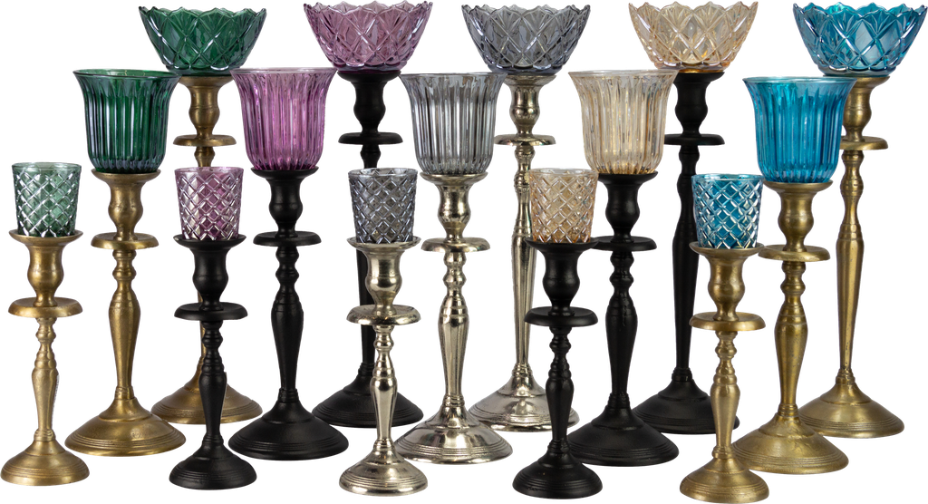 CRYSTAL Teelicht-Aufsatzglas 6,5 cm Glas amber