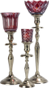 STELLA Teelicht-Aufsatzglas 10,5 cm Glas rot