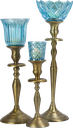 FIORI Teelicht-Aufsatzglas 8 cm Glas türkis