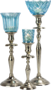 FIORI Teelicht-Aufsatzglas 8 cm Glas türkis