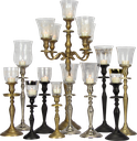 SILVER Teelicht-Aufsatzglas 7 cm Glas klar mit Silberrand