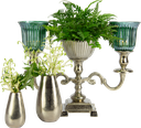 DROP Vase 11 cm Metall antik-silber