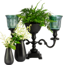 DROP Vase 11 cm Metall schwarz