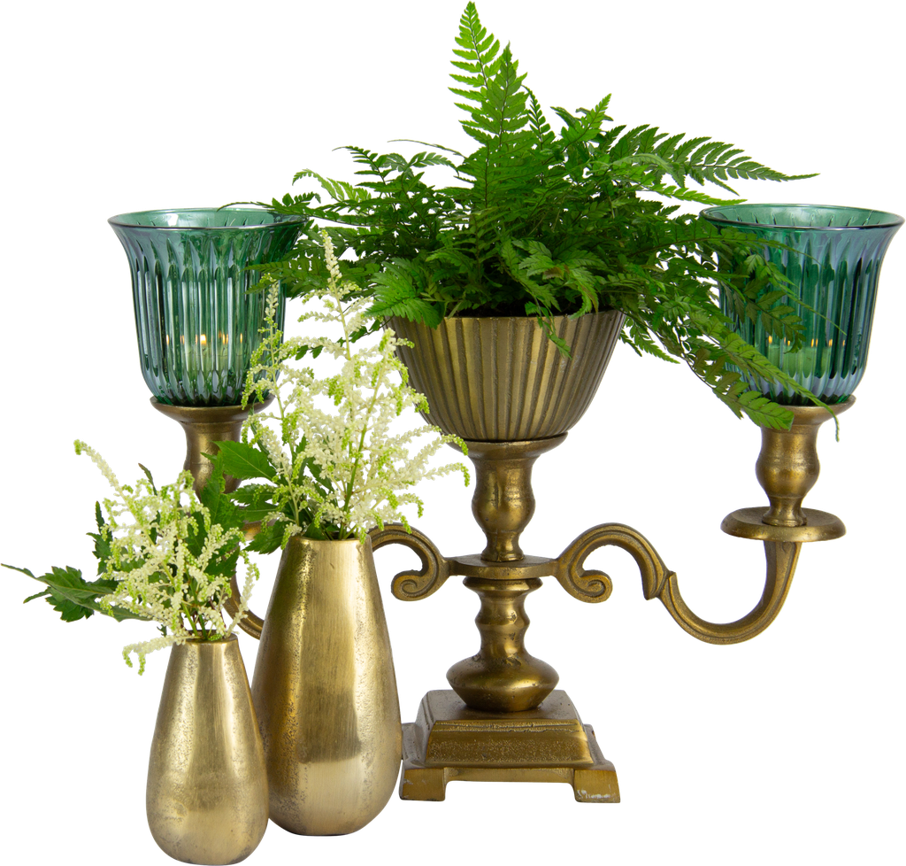 DROP Vase 15 cm Metall messing