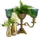 DROP Vase 15 cm Metall messing