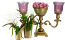 TULIP Vase 12 cm Metall messing