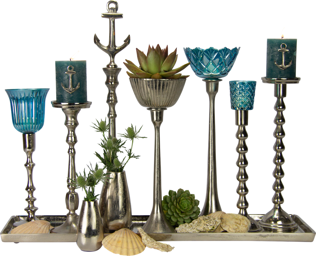 STELLA Teelicht-Aufsatzglas 10,5 cm Glas türkis
