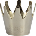 ROYAL Vase / Übertopf 10 cm Metall antik-silber