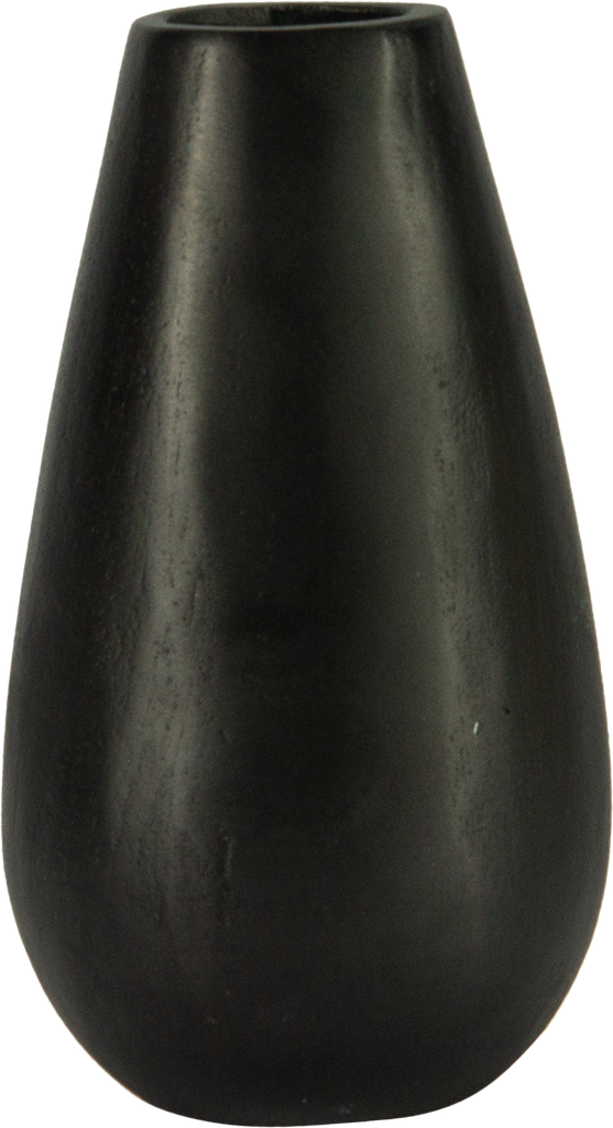 DROP Vase 15 cm Metall schwarz