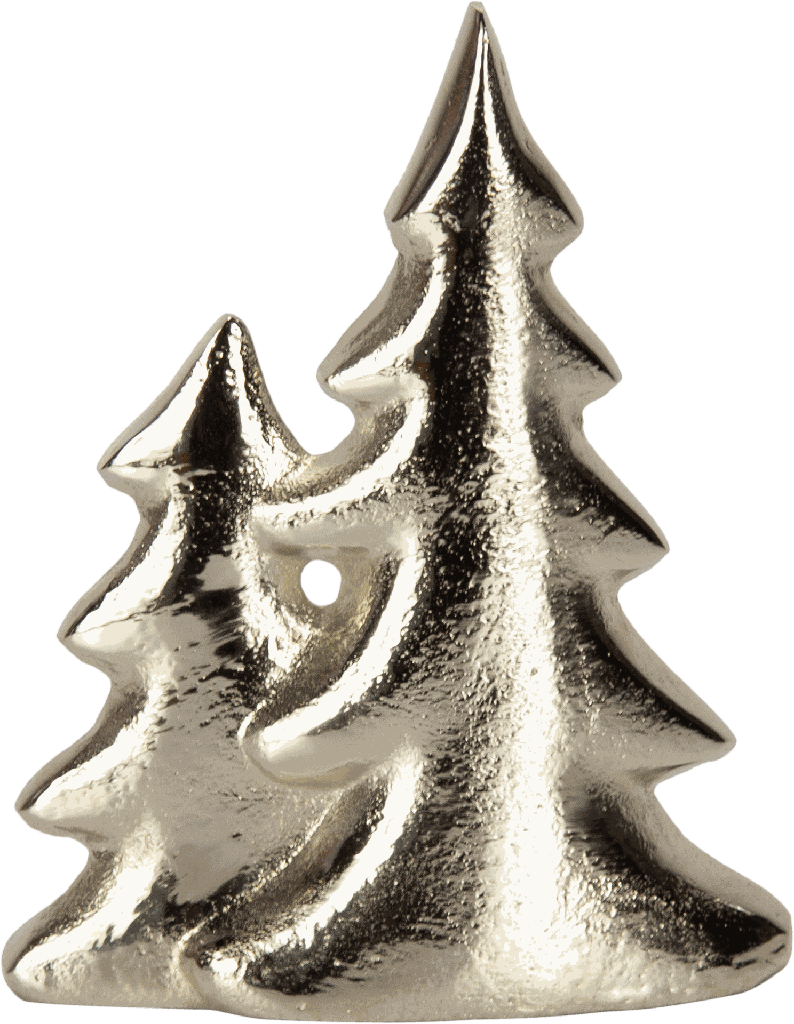 TREE Baum 17,5 cm Dekorationsobjekt Metall antik-silber