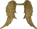 CUPID Engel-Flügel 16 cm Metall messing