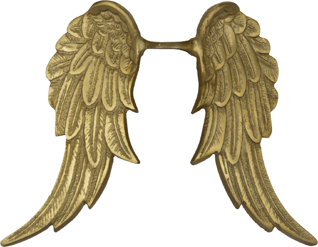 CUPID Engel-Flügel 24,5 cm Metall messing