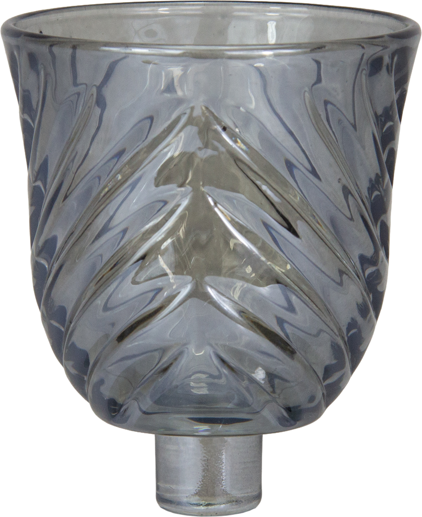VENICE Teelicht-Aufsatzglas 7,5 cm Glas smoke