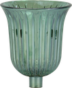 STELLA Teelicht-Aufsatzglas 10,5 cm Glas grün