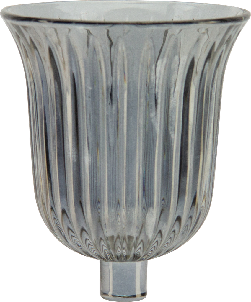 STELLA Teelicht-Aufsatzglas 10,5 cm Glas smoke