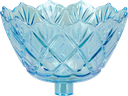 FIORI Teelicht-Aufsatzglas 8 cm Glas türkis