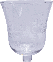 BOUQUET Teelicht-Aufsatzglas 10,5 cm Glas klar mit Schliff