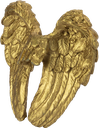 ANGELO Engelflügel zum Stecken 7,5 cm Resin gold