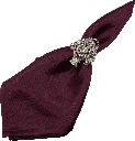 BOUQUET Serviettenring Metall silber