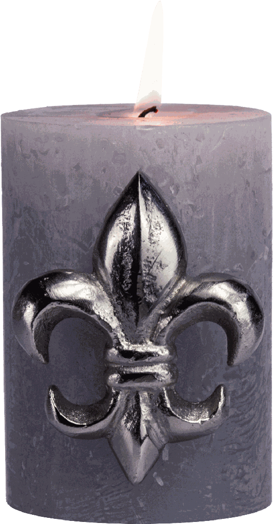 BOURBONE Kerzenpin 8 cm Metall antik-silber