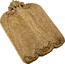 BAROQUE Schneidebrett mit Schnitzerei 35,5 x 25,5 cm Mangoholz