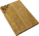 BAROQUE Schneidebrett mit Schnitzerei 25,5 x 35,5 cm Mangoholz