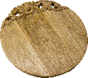 BAROQUE Schneidebrett mit Schnitzerei Ø 35,5 cm Mangoholz