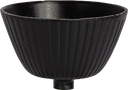 Aufsatz-Schale Ø 13 cm Metall schwarz