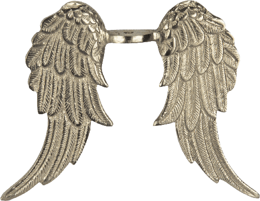[24084F99] ANGELO Engel-Flügel 20,5 cm Metall antik-silber
