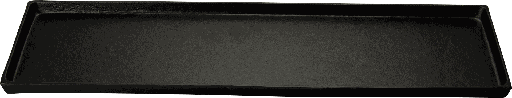 [23302A70] BASIC Kerzentablett 20 x 70 cm Metall schwarz